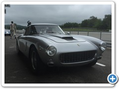 Rare Ferrari 250 being transported to Goodwood for a test run after a three year restoration project  