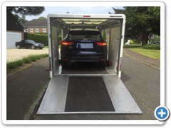 Brand New Jaguar ?F? Pace from the production line to the Prep Centre getting ready for it?s new owner