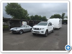 Rare Ferrari 250 being transported to Goodwood for a test run after a three year restoration project  